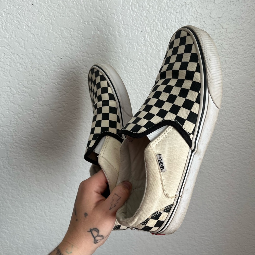 Men’s Checkered Slip on Vans
